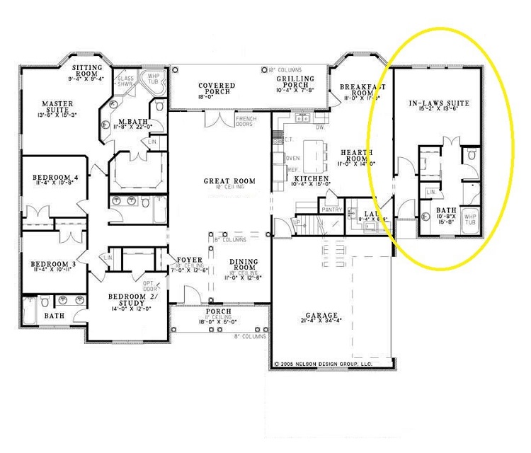 Floorplan with in-law suite